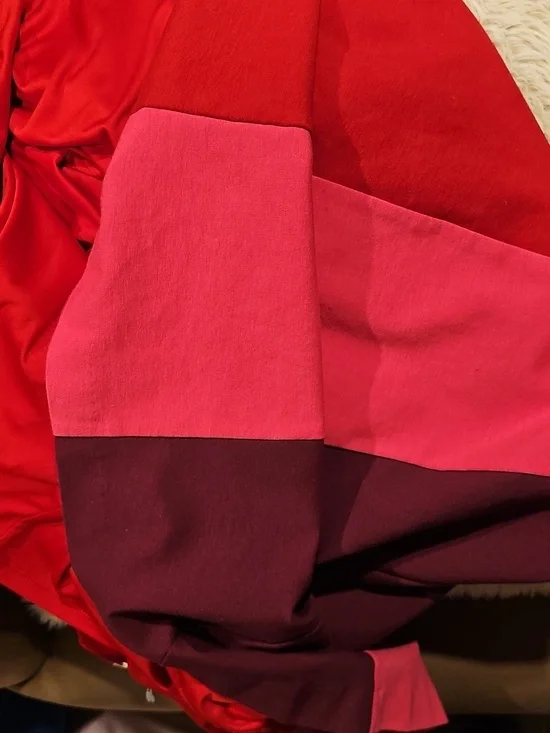 Boden Claudia Colorblock Dress Red/Pink/Aubergine Sz 14R EUC - Picture 11 of 11